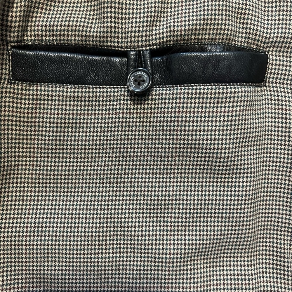 Polo Ralph Lauren Vintage Black Lambskin Leather Jacket Butter Soft Men's Size L - Picture 8 of 16
